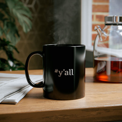 "Y'all" Black Mug (11oz)